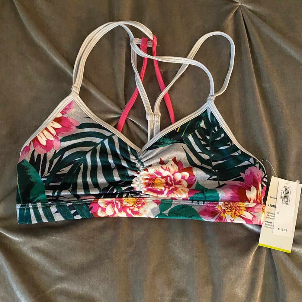 Tropical sports bra